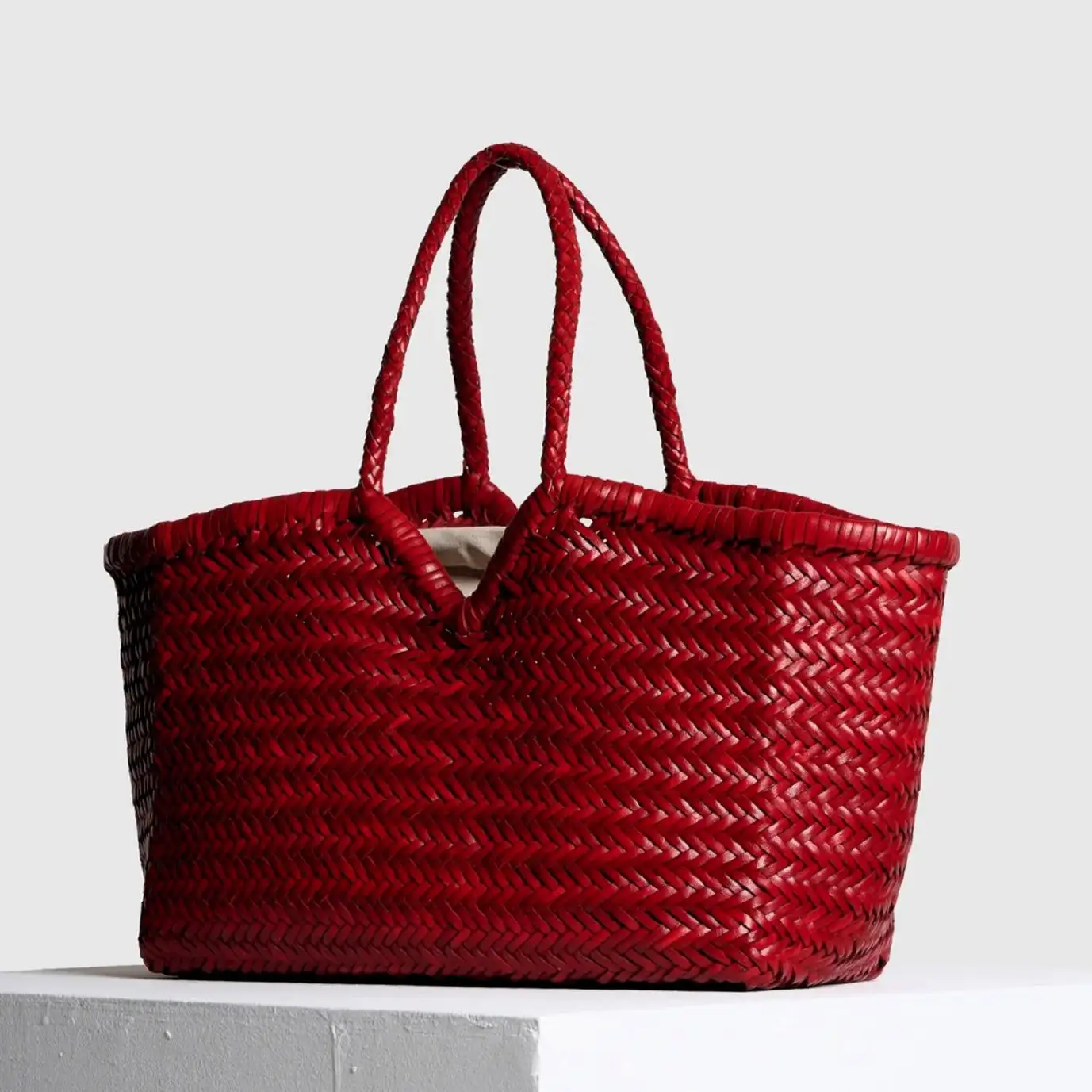 Tote de cuero tejido - Imagen 5