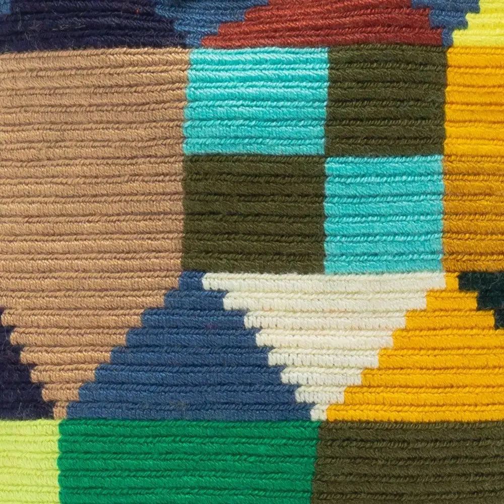Wayuu Pequeño Hecho A Mano Apolo Amarillo - Imagen 5