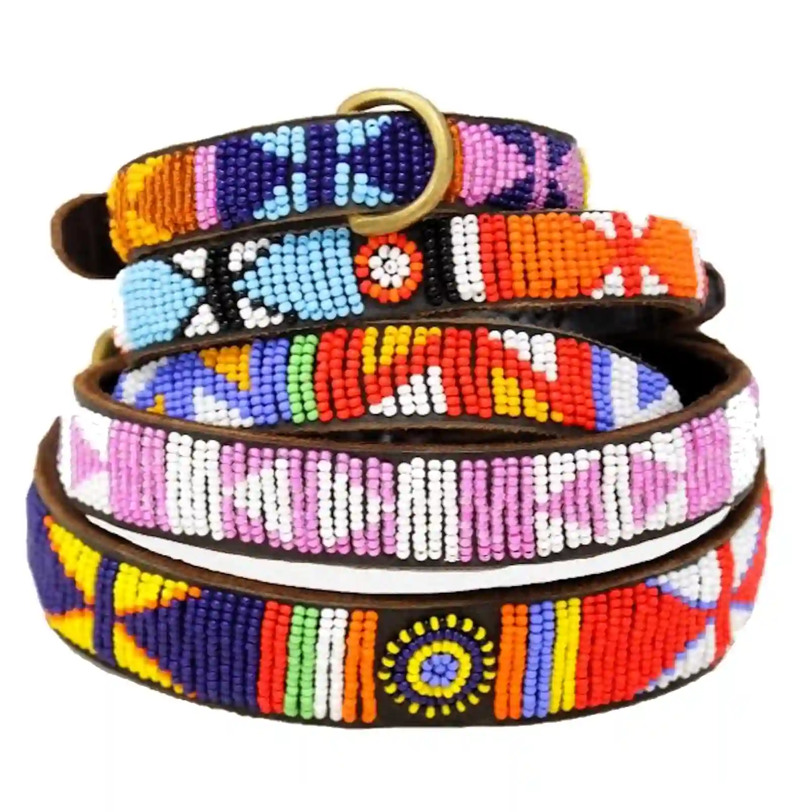 Collar de perro con cuentas