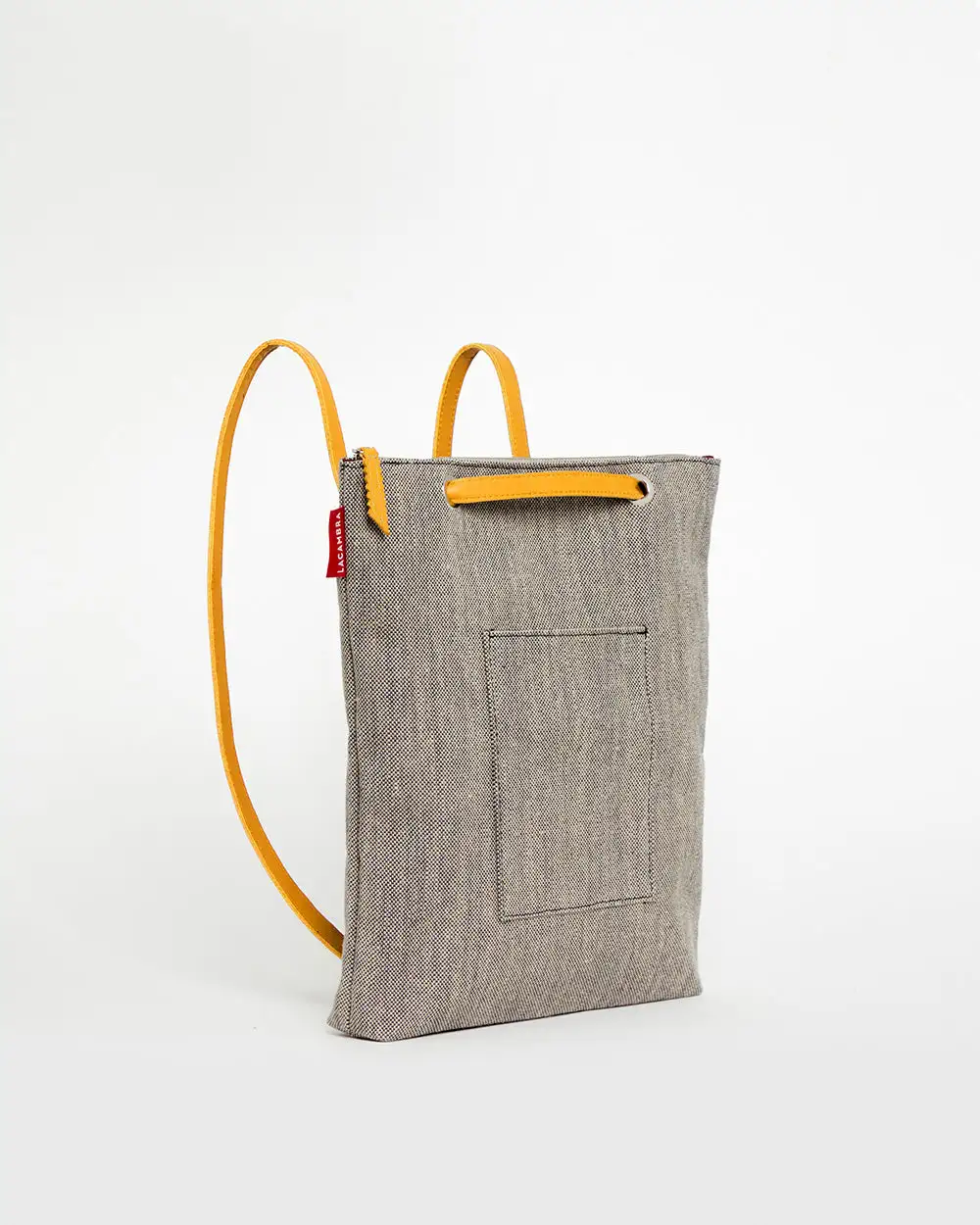 GRAY CANVAS Backpack Bag - Image 4