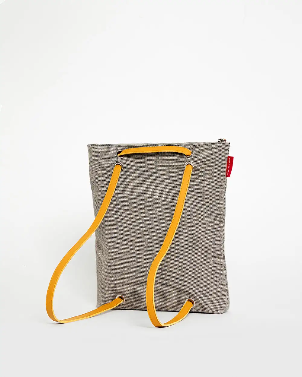 GRAY CANVAS Backpack Bag - Image 5