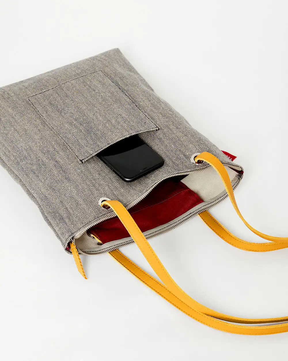 GRAY CANVAS Backpack Bag - Image 6