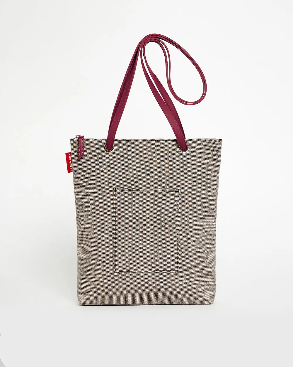 GRAY CANVAS Backpack Bag - Image 9