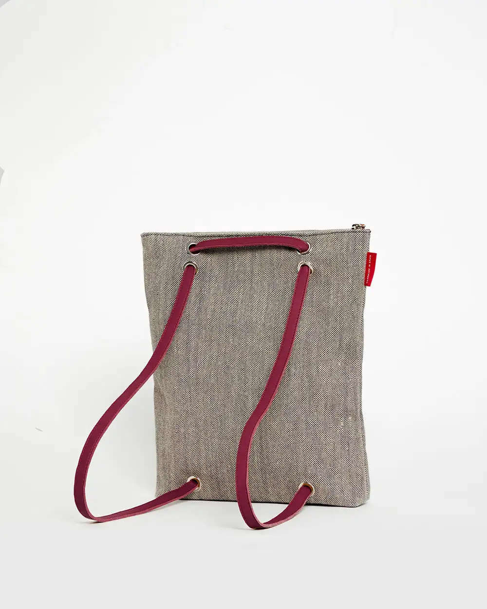 GRAY CANVAS Backpack Bag - Image 14