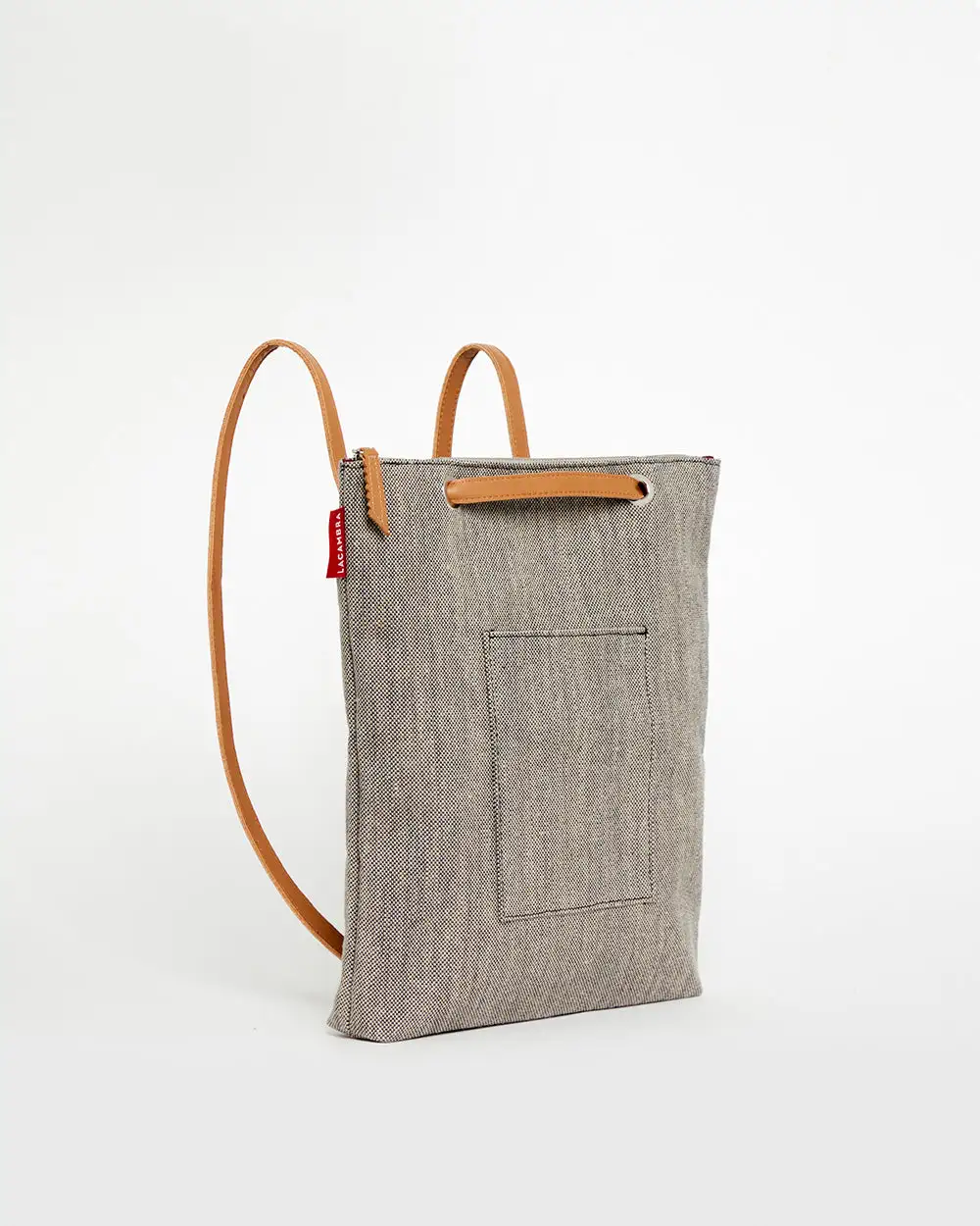 GRAY CANVAS Backpack Bag - Image 15