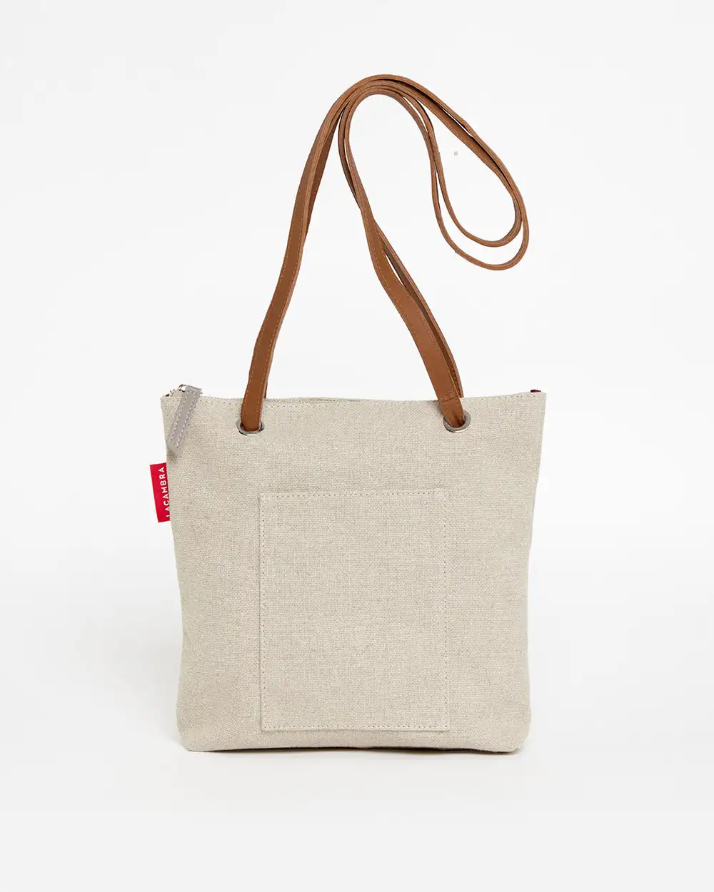 BEIGE CANVAS Mini Backpack Pocket - Image 13