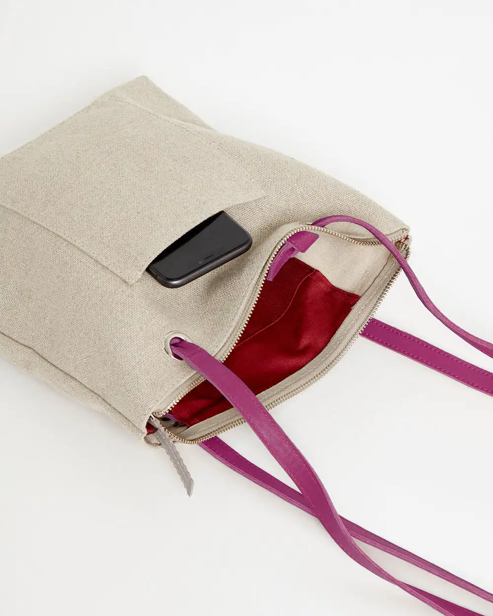 BEIGE CANVAS Mini Backpack Pocket - Image 20