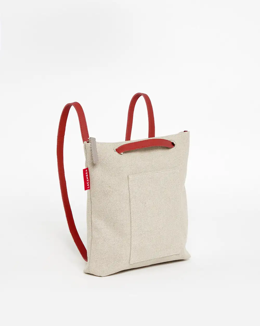 BEIGE CANVAS Mini Backpack Pocket - Image 35