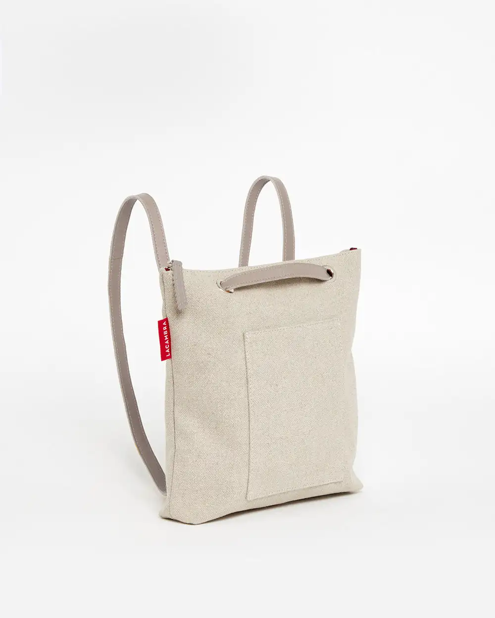 BEIGE CANVAS Mini Backpack Pocket - Image 44