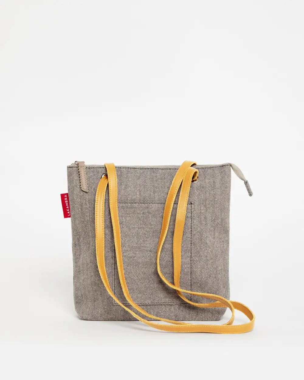 GRAY CANVAS Mini Backpack Bag - Image 2