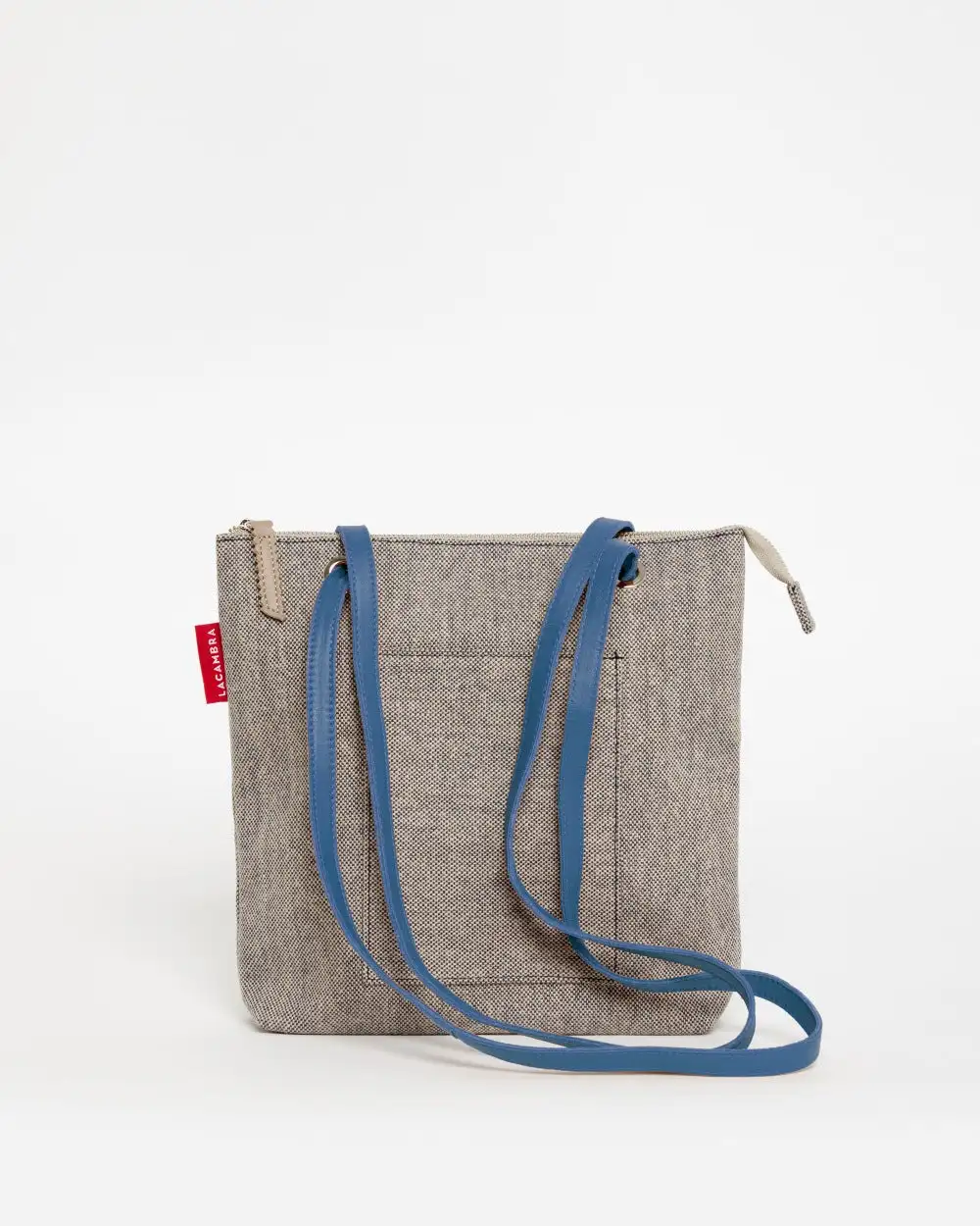 GRAY CANVAS Mini Backpack Bag - Image 8