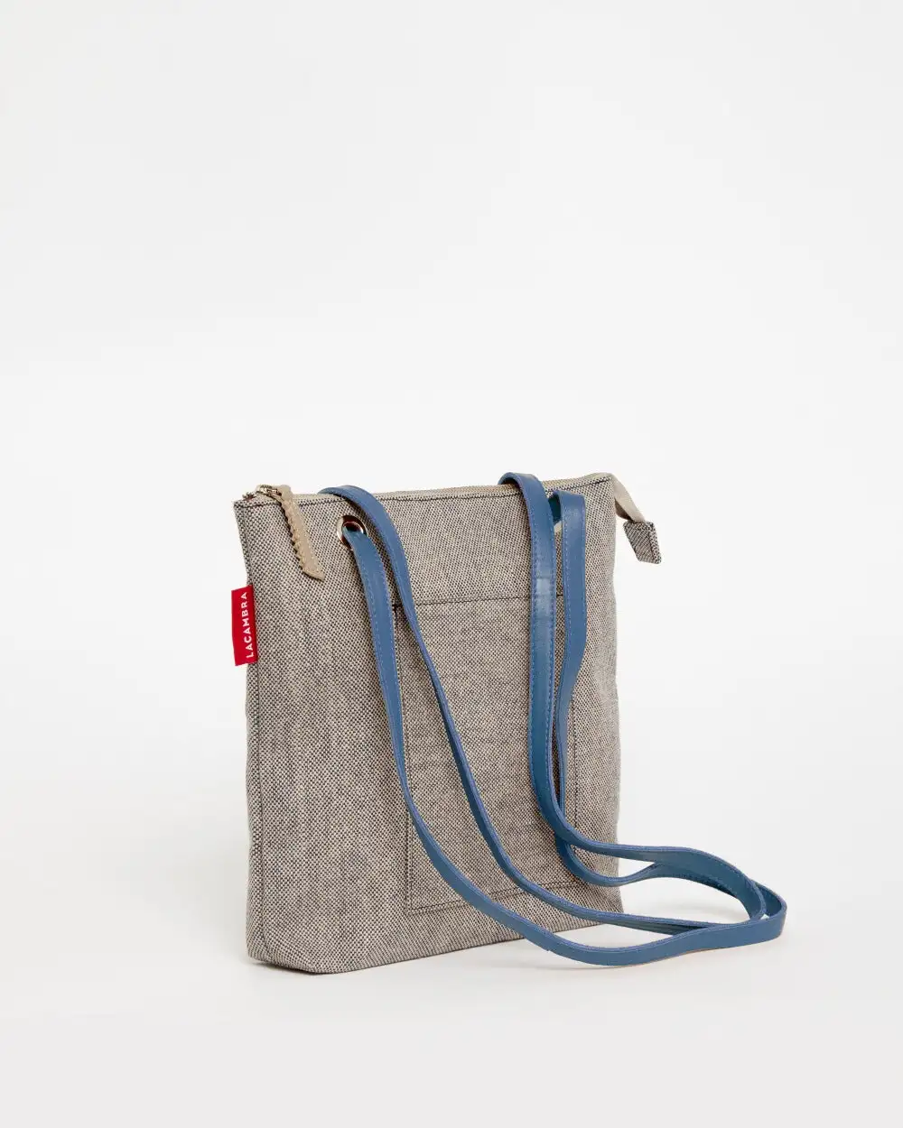 GRAY CANVAS Mini Backpack Bag - Image 9