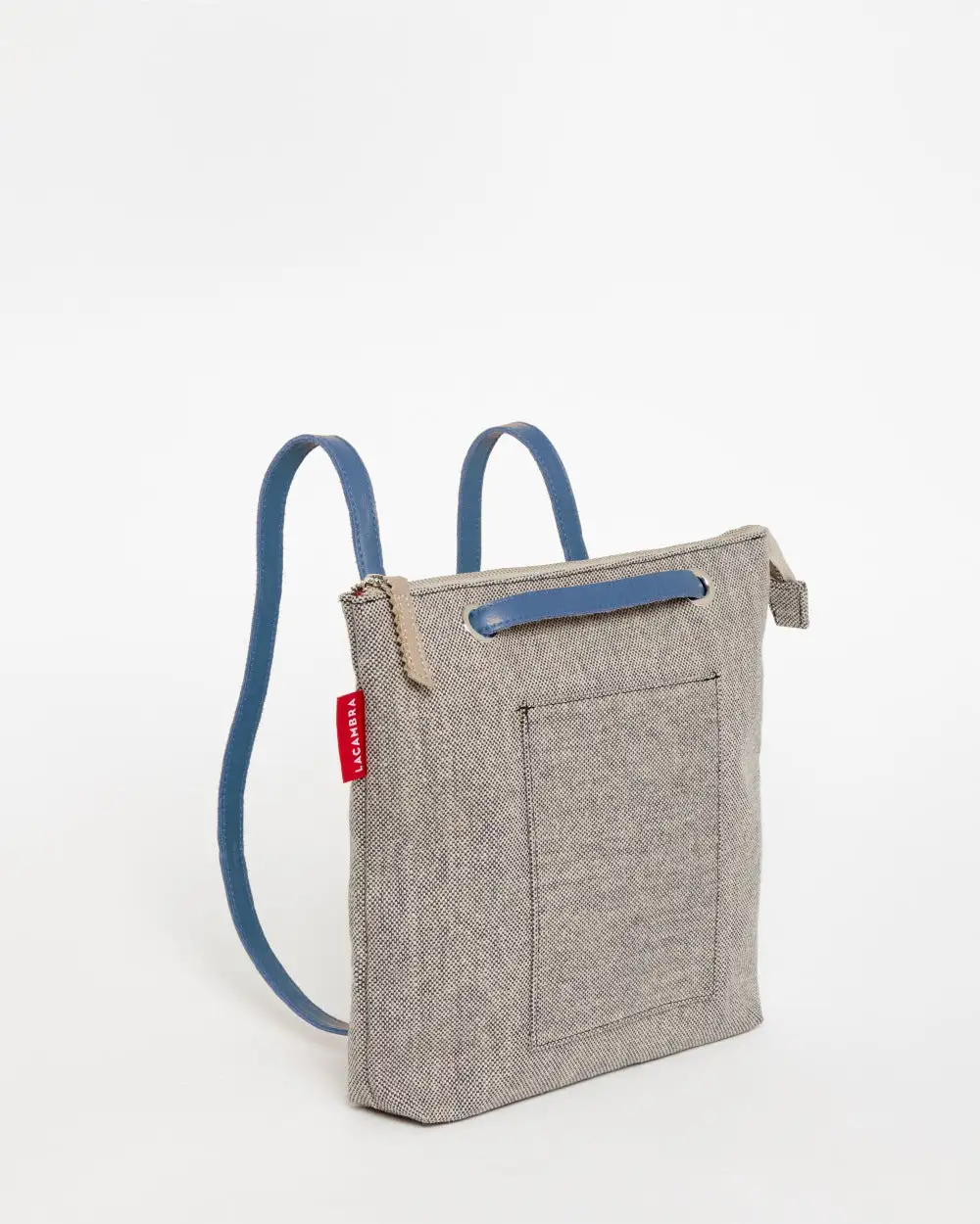 GRAY CANVAS Mini Backpack Bag - Image 10