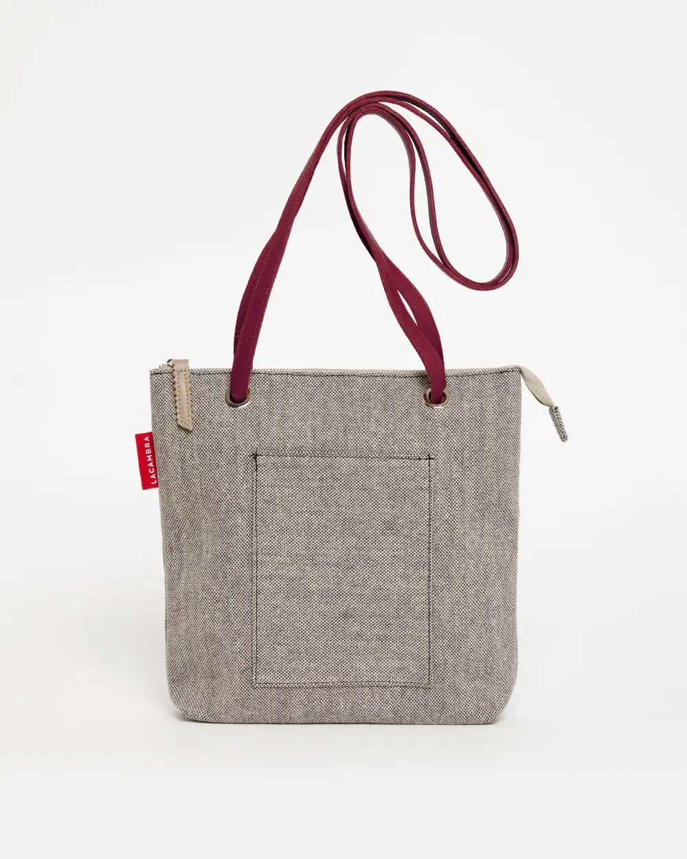 GRAY CANVAS Mini Backpack Bag - Image 13