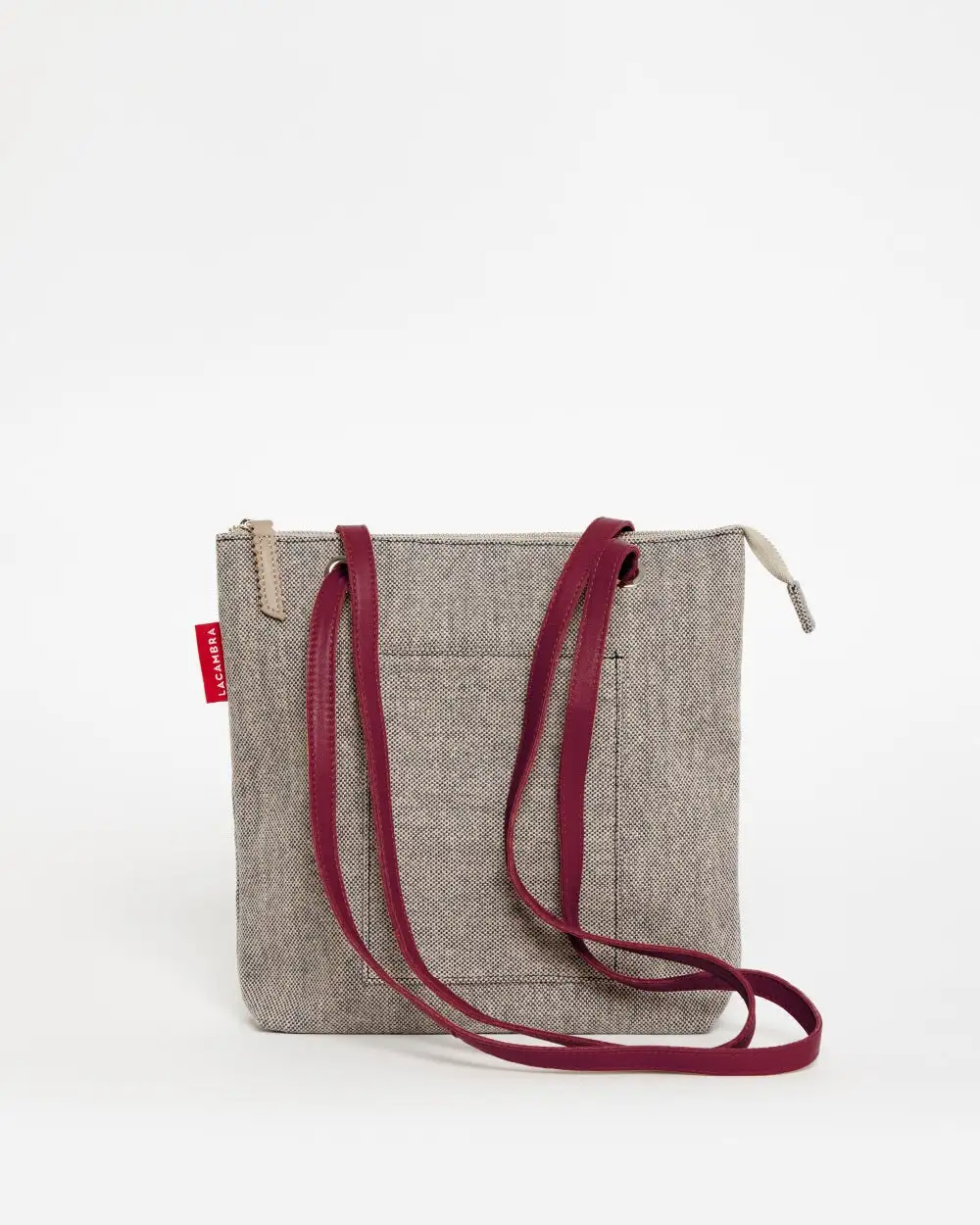 GRAY CANVAS Mini Backpack Bag - Image 14