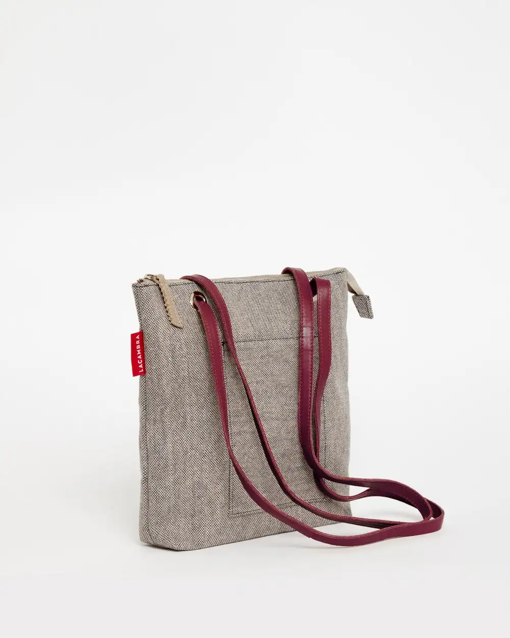 GRAY CANVAS Mini Backpack Bag - Image 15
