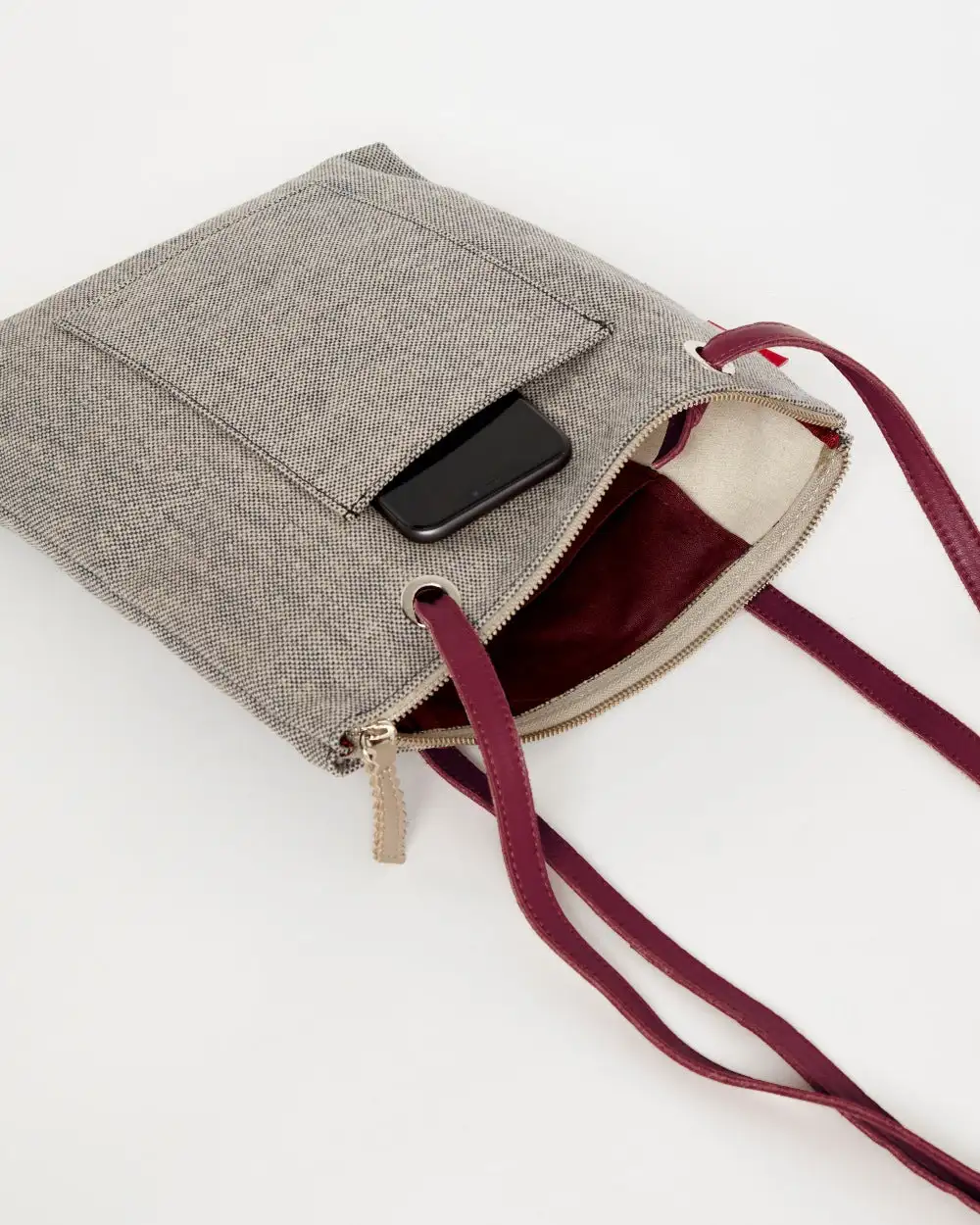 GRAY CANVAS Mini Backpack Bag - Image 17