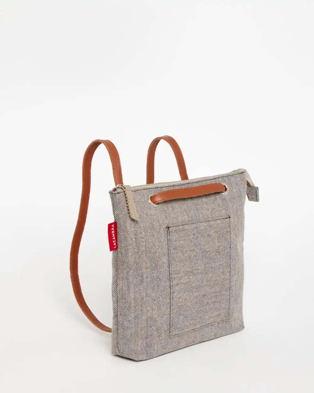 GRAY CANVAS Mini Backpack Bag - Image 28