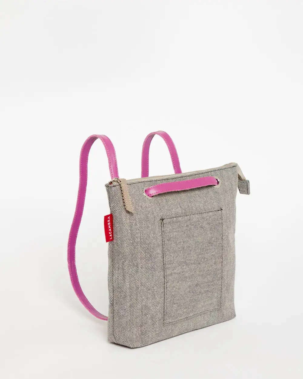 GRAY CANVAS Mini Backpack Bag - Image 34