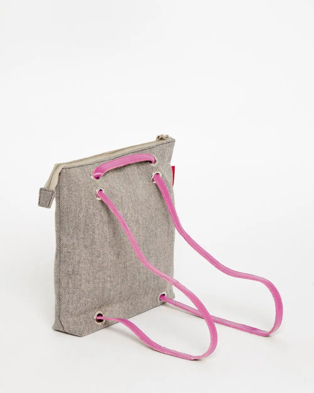 GRAY CANVAS Mini Backpack Bag - Image 36