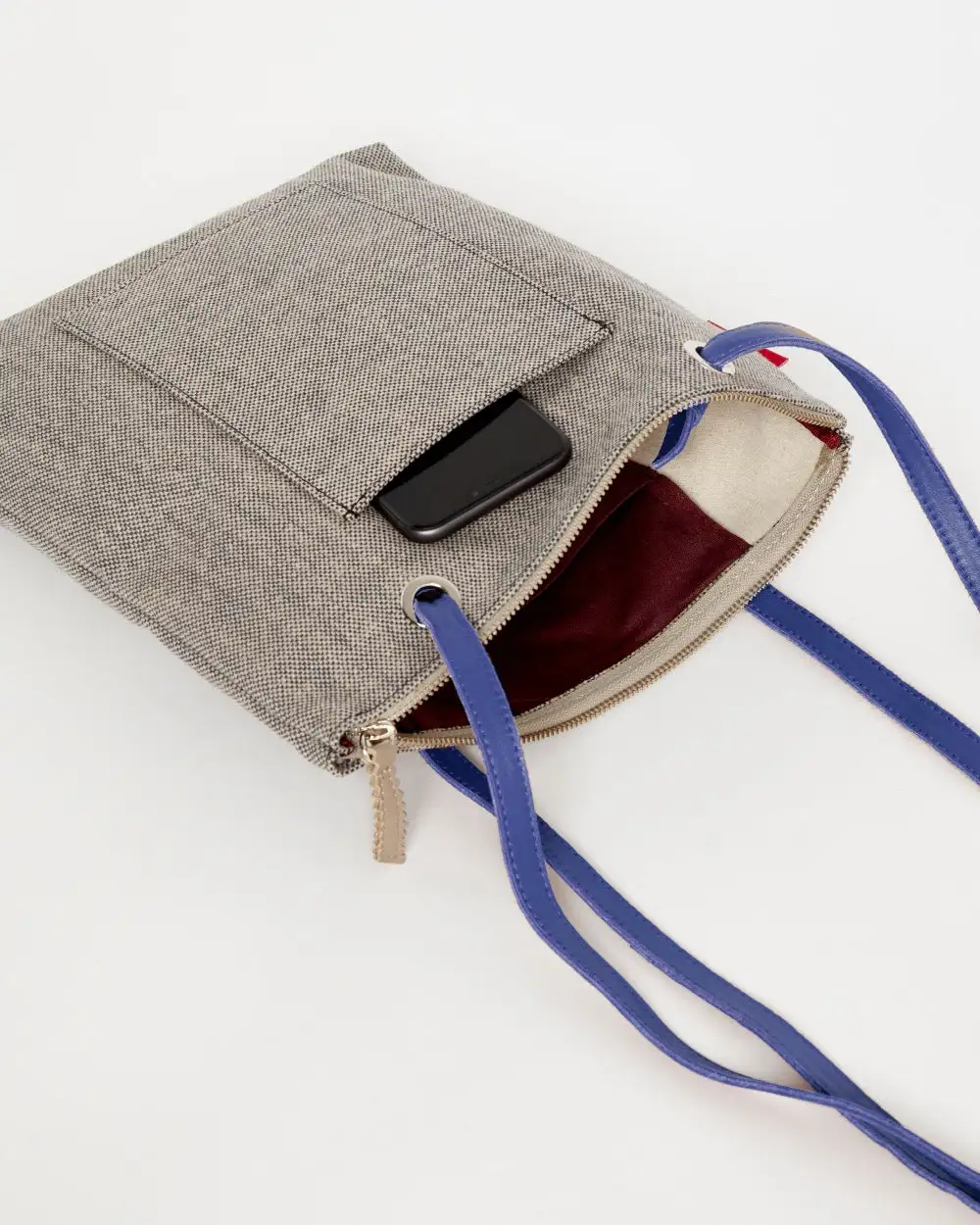 GRAY CANVAS Mini Backpack Bag - Image 41