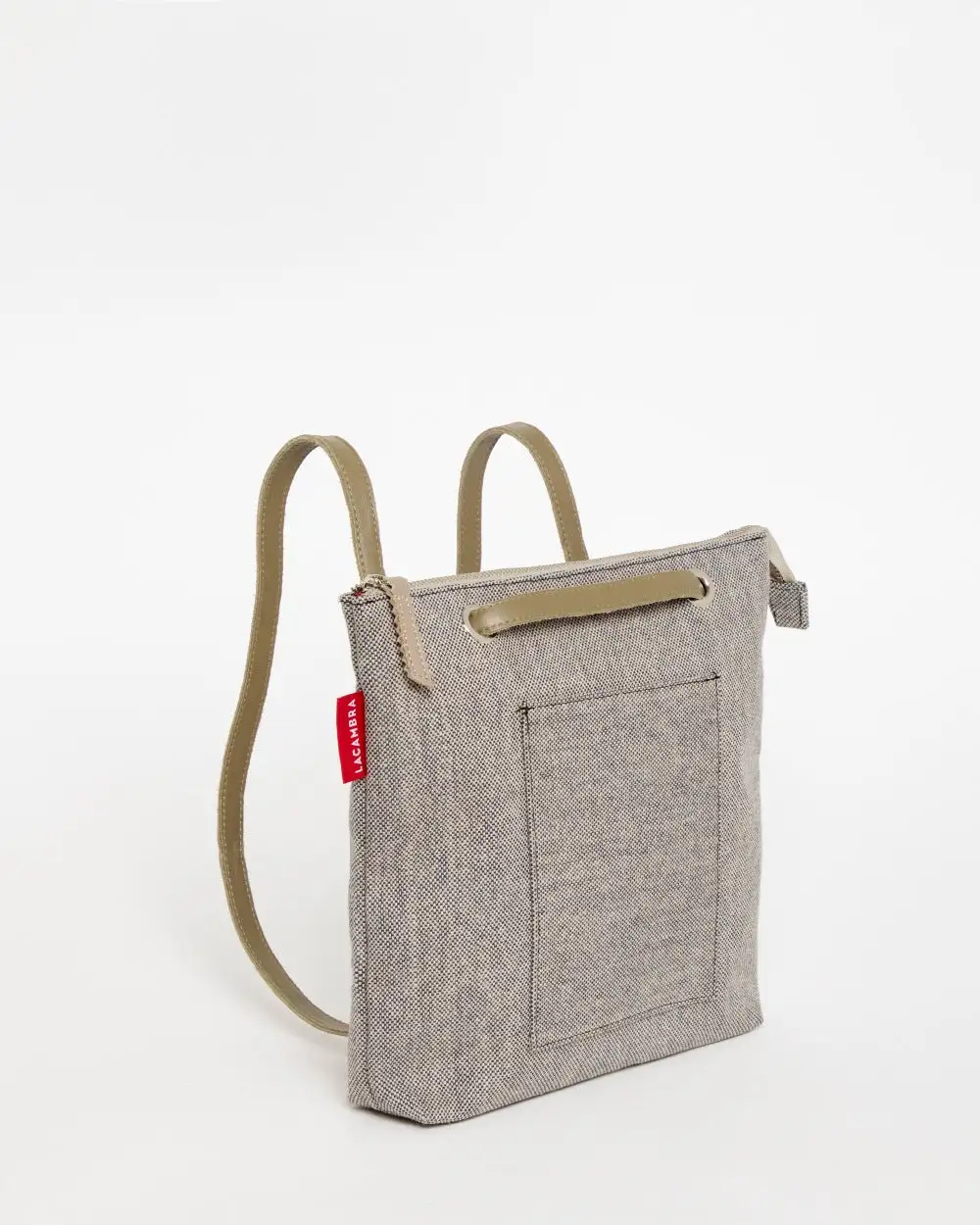 GRAY CANVAS Mini Backpack Bag - Image 46