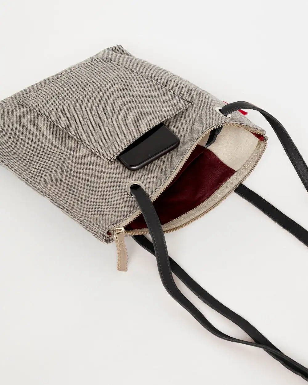 GRAY CANVAS Mini Backpack Bag - Image 53
