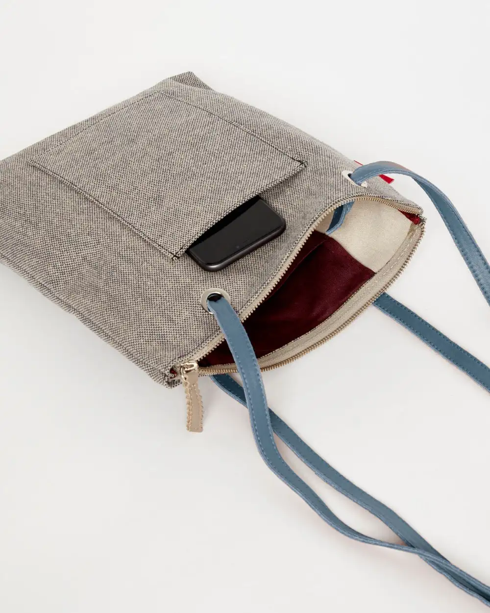 GRAY CANVAS Mini Backpack Bag - Image 59