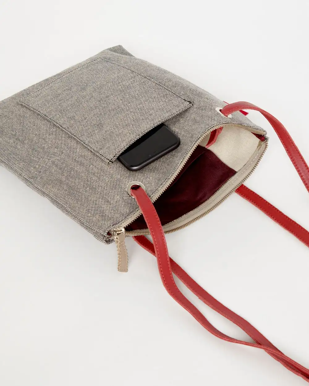 GRAY CANVAS Mini Backpack Bag - Image 65