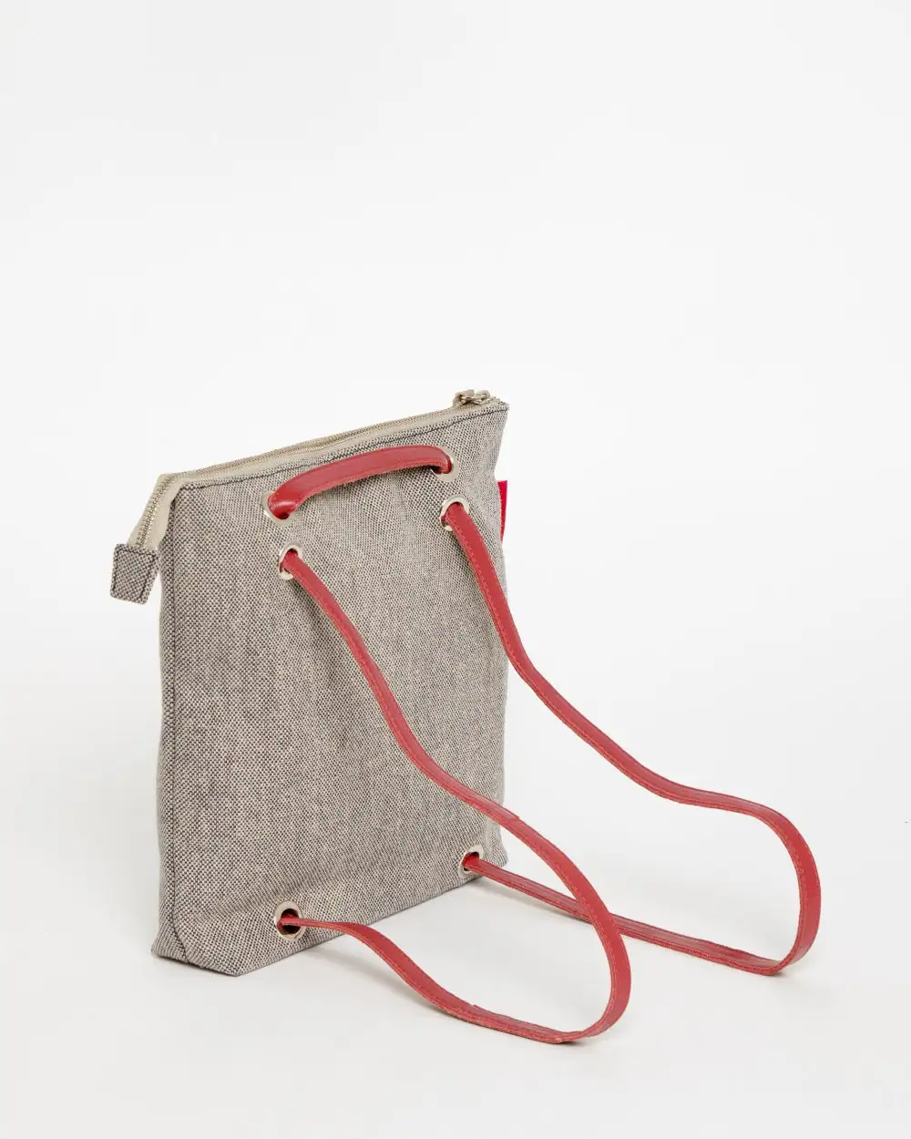 GRAY CANVAS Mini Backpack Bag - Image 66