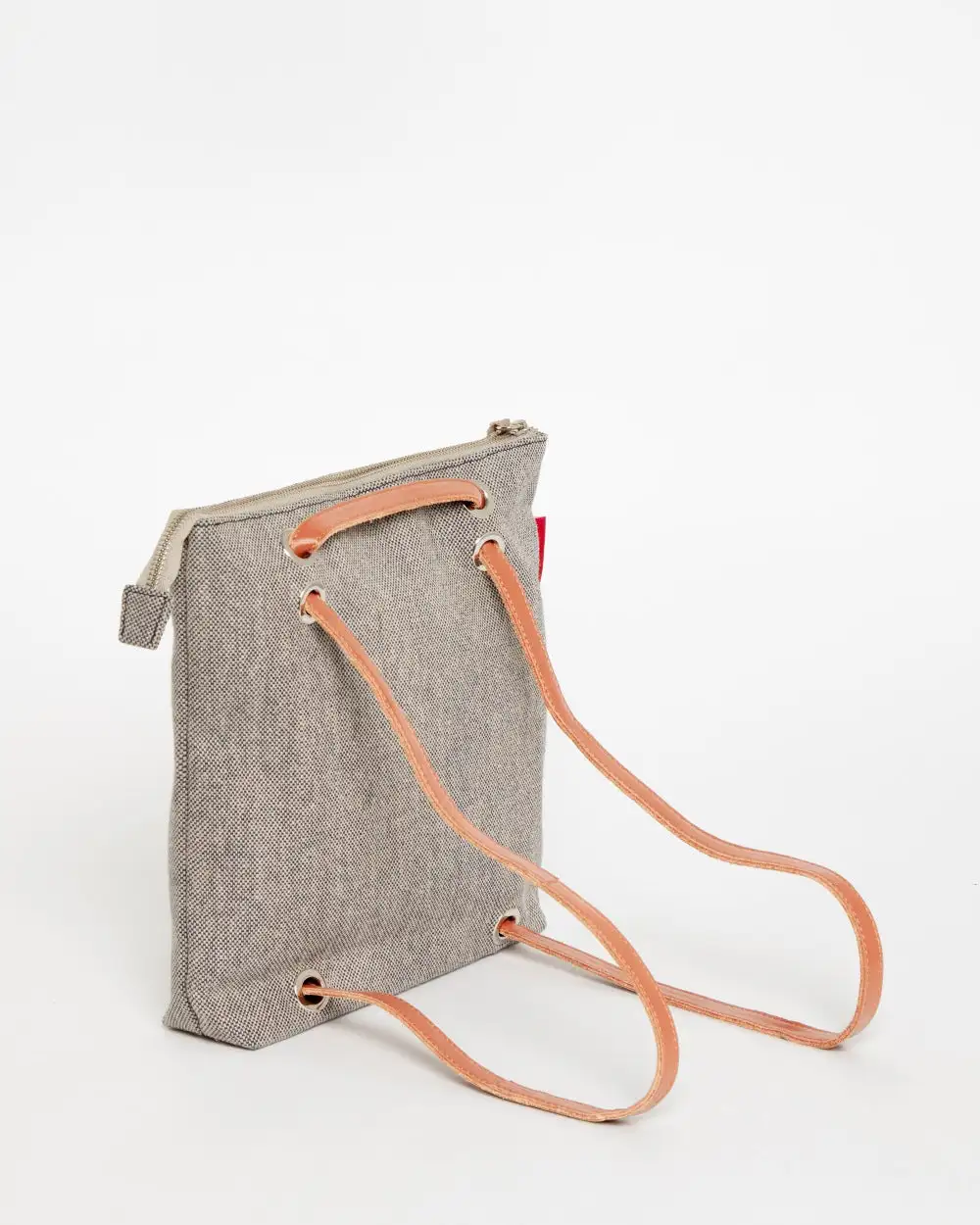 GRAY CANVAS Mini Backpack Bag - Image 72