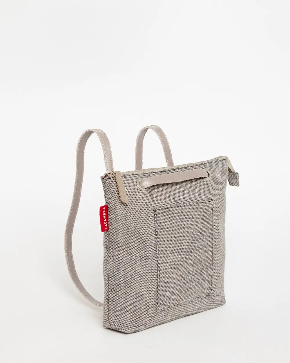GRAY CANVAS Mini Backpack Bag - Image 76