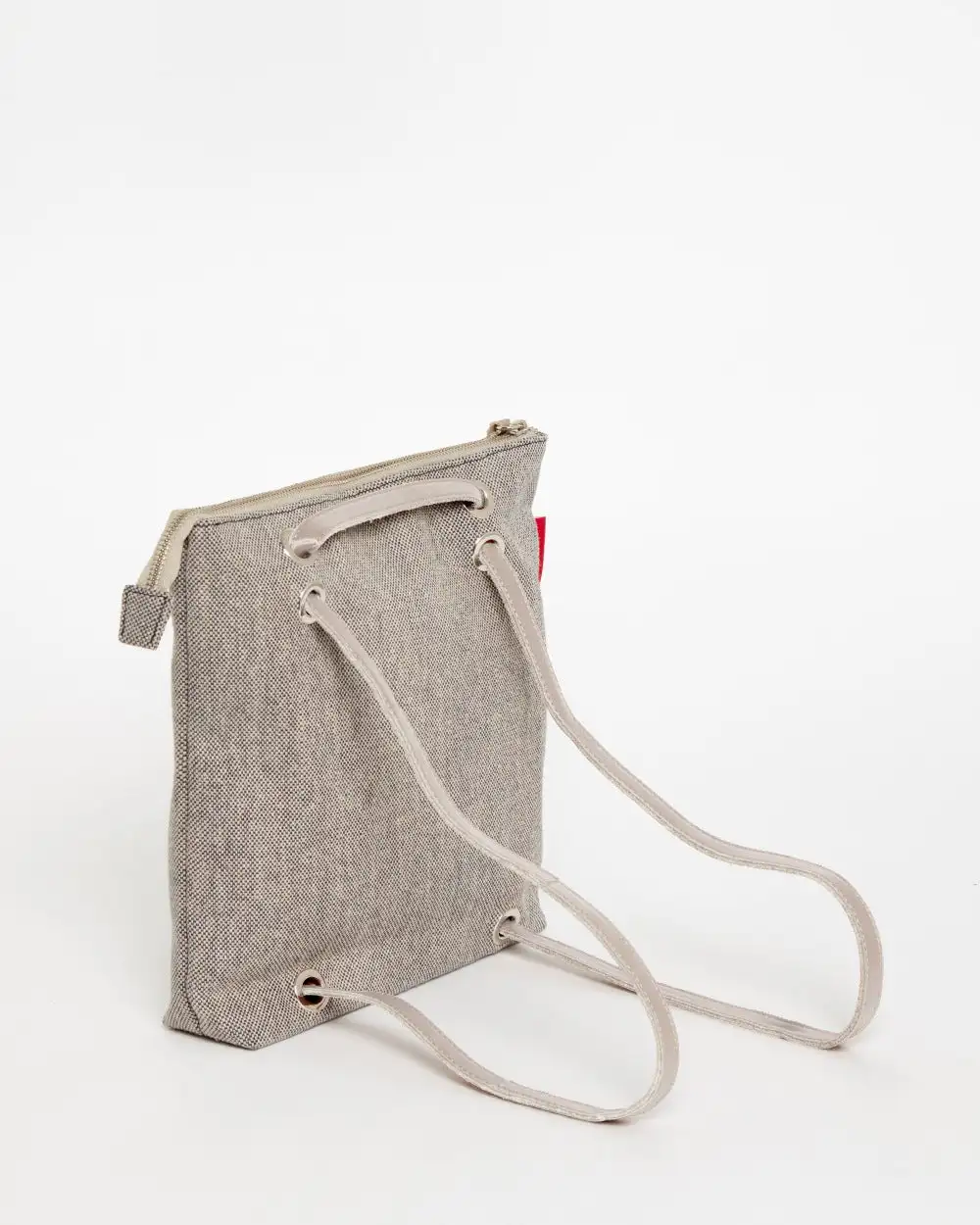 GRAY CANVAS Mini Backpack Bag - Image 78