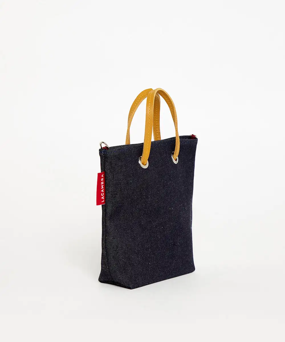 DENIM CANVAS Mini Tote - Image 2