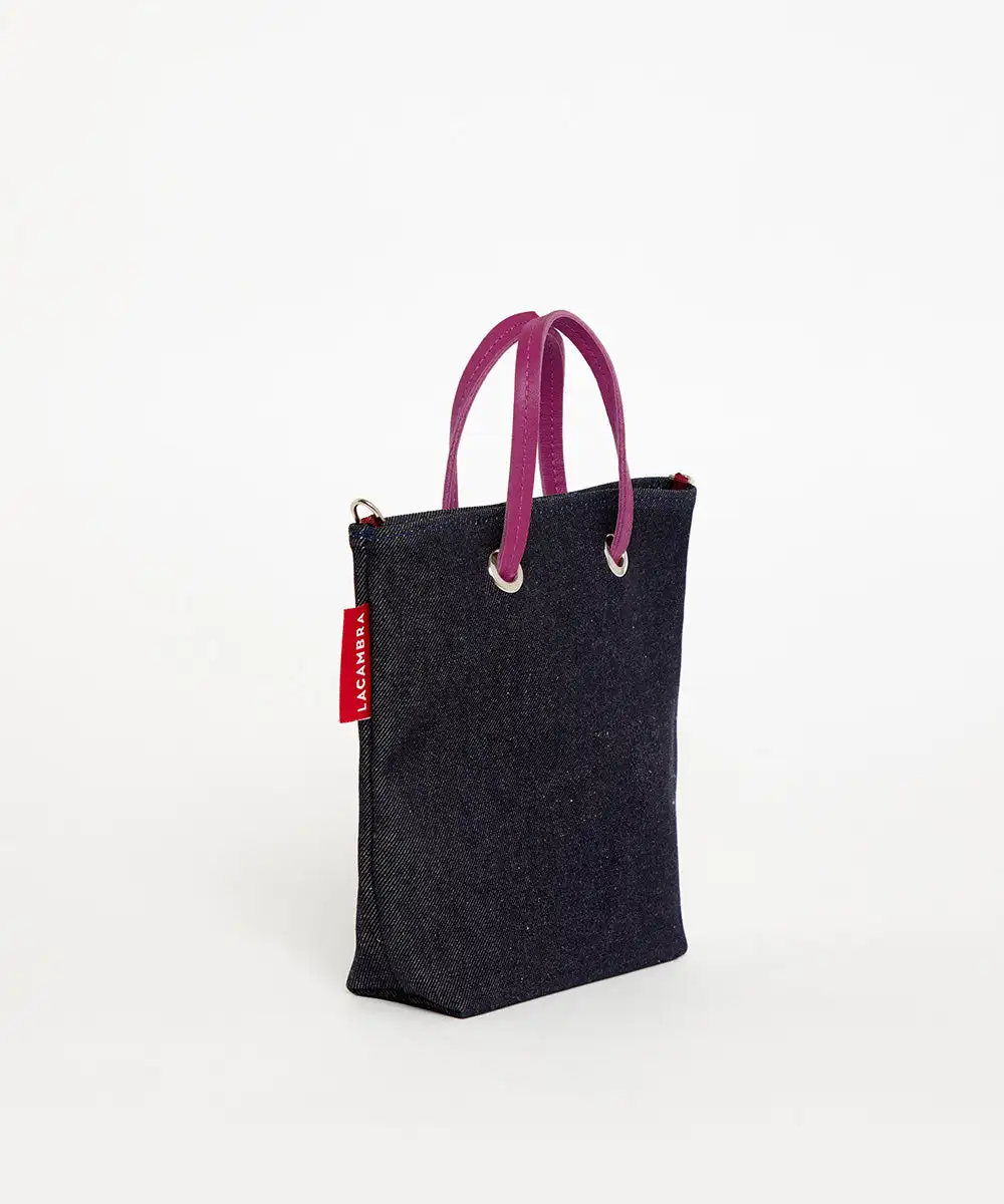 DENIM CANVAS Mini Tote - Image 5