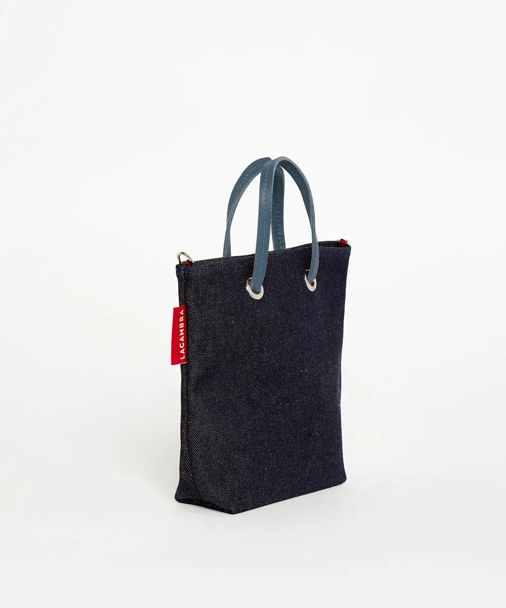 DENIM CANVAS Mini Tote - Image 7