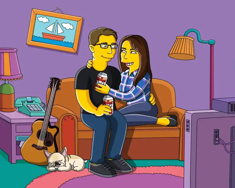 Hazte Amarillo - Retrato personalizado Simpsons - Imagen 3