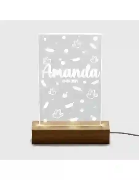 Lampara Metacrilato Led Personalizado