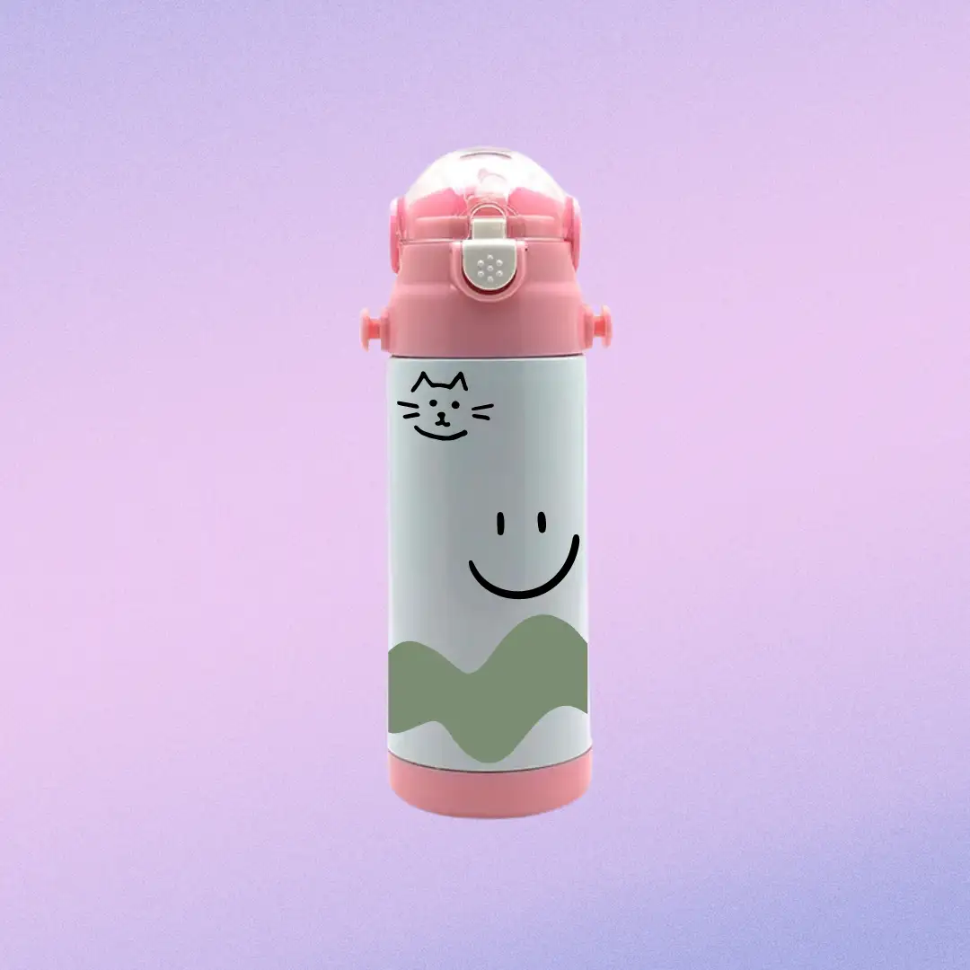 Children's thermoses with Personalized straw — 600ml - Image 4