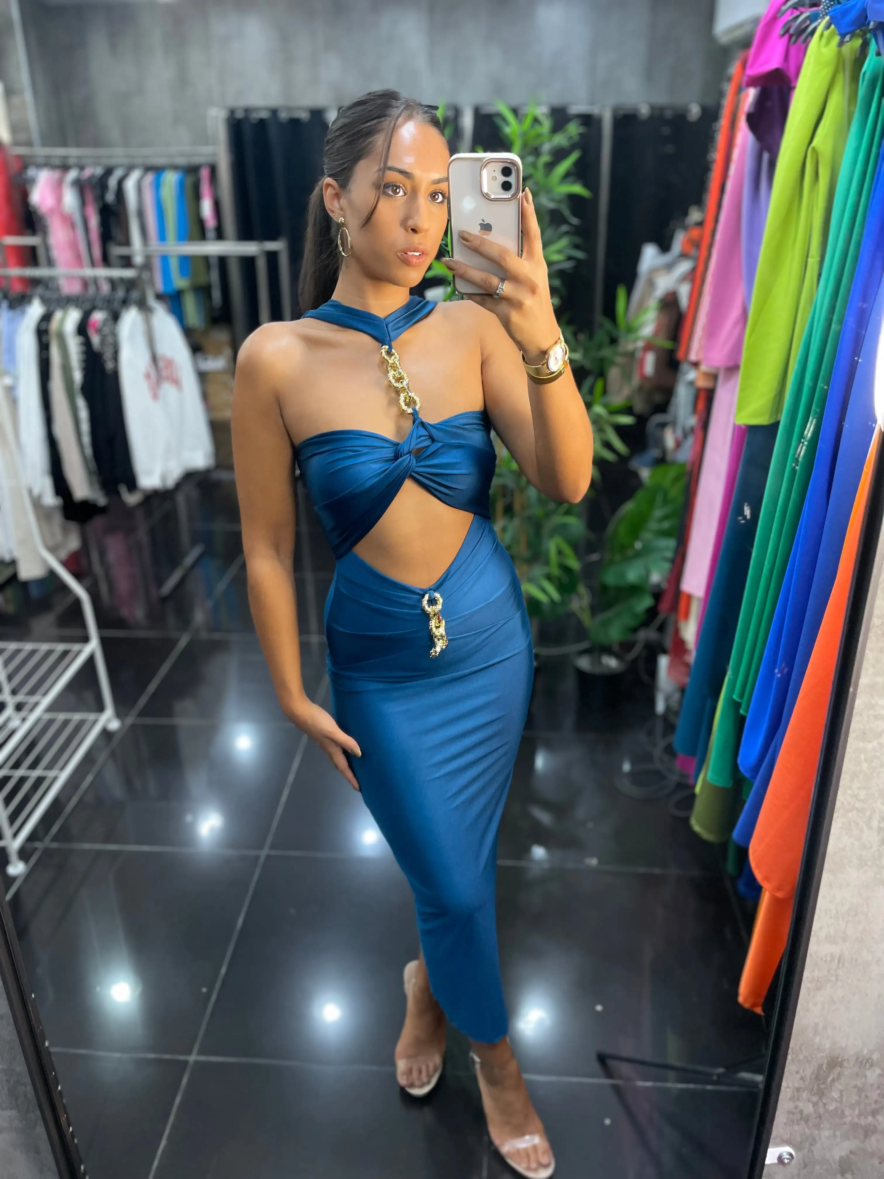 VESTIDO ROSVET PETROLEO