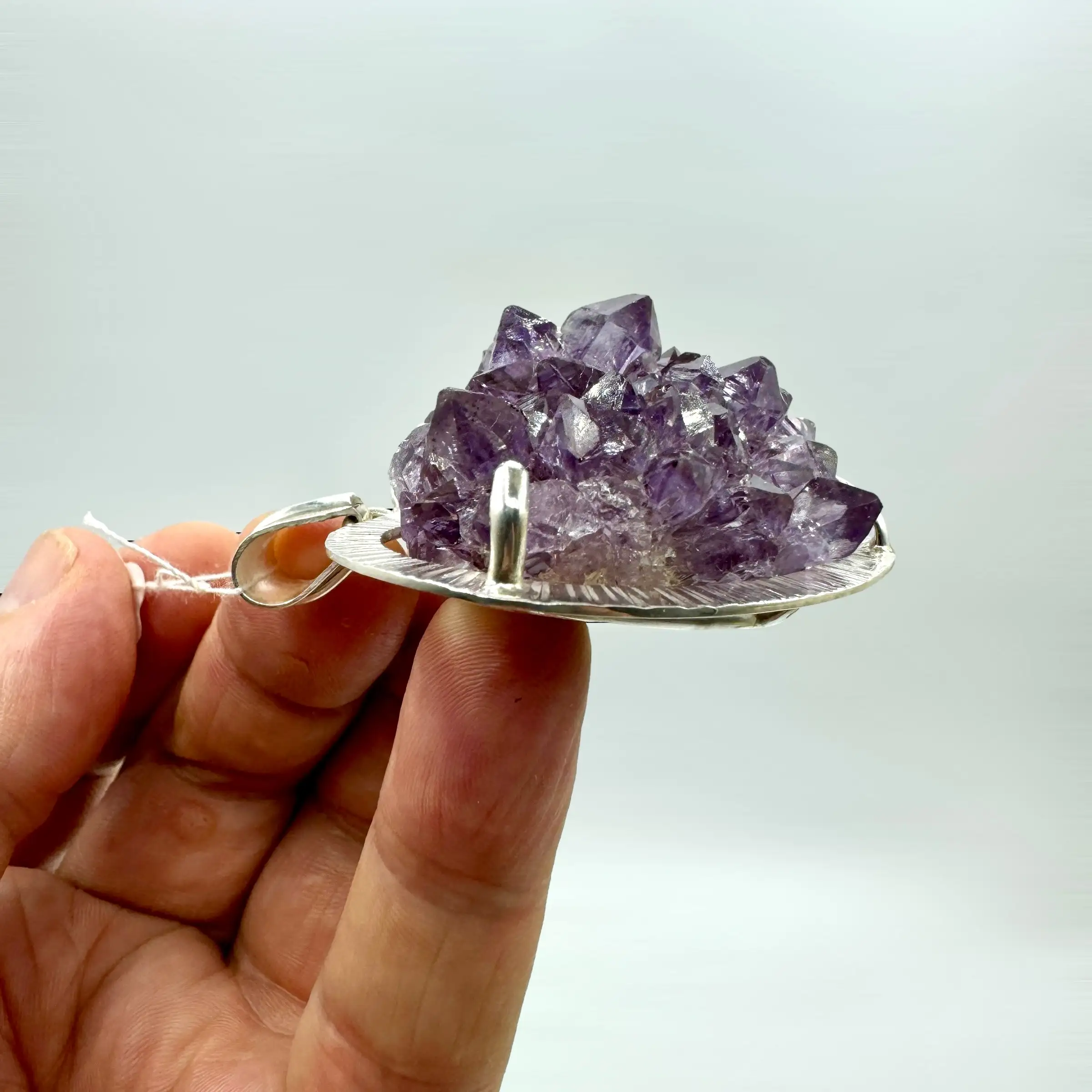 AMATISTA CORAZÓN COLGANTE PLATA DE LEY - Imagen 2