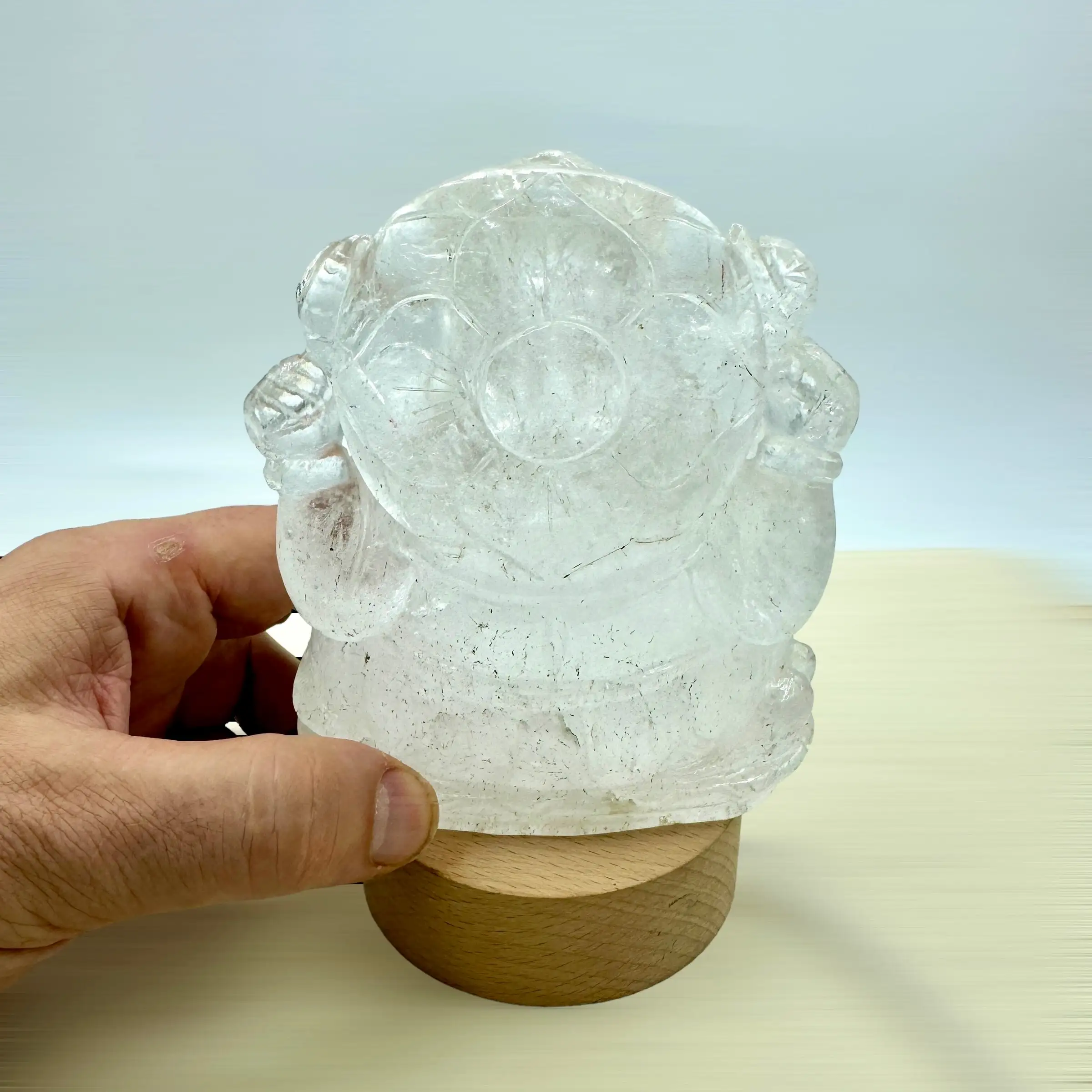 GANESHA TALLADA EN CUARZO HIMALAYA 1 kg. - Imagen 6