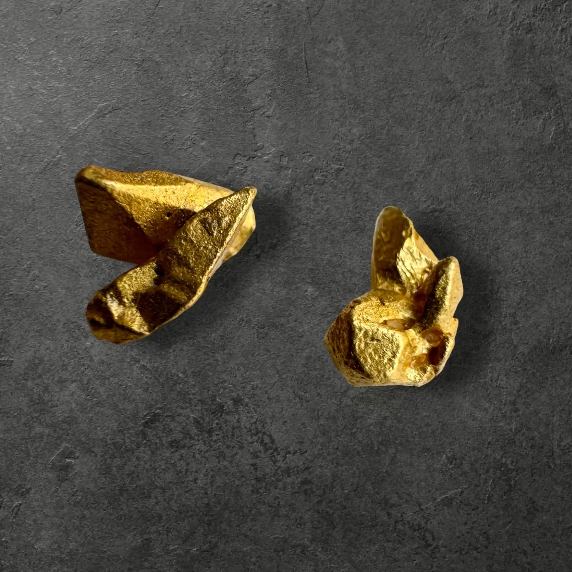 ORO NATIVO DE VENEZUELA DOS PEPITAS - Imagen 2