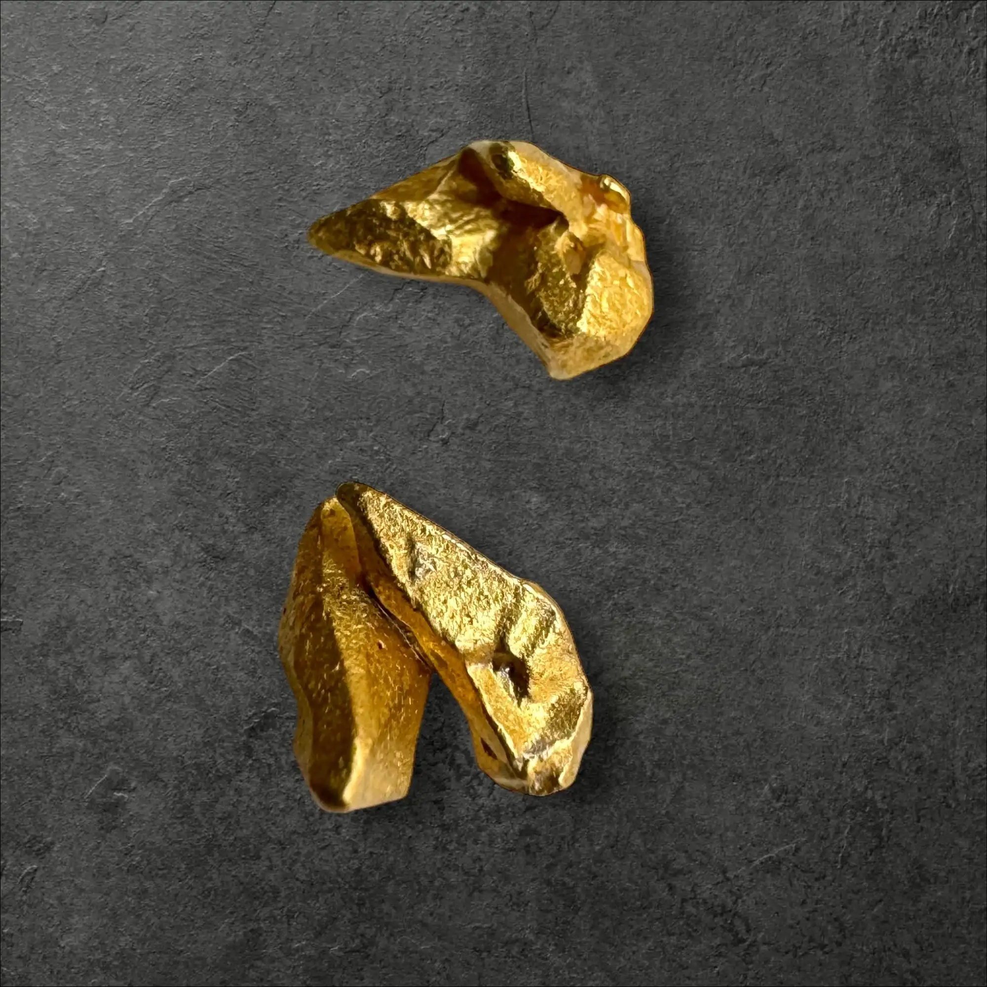 ORO NATIVO DE VENEZUELA DOS PEPITAS - Imagen 3