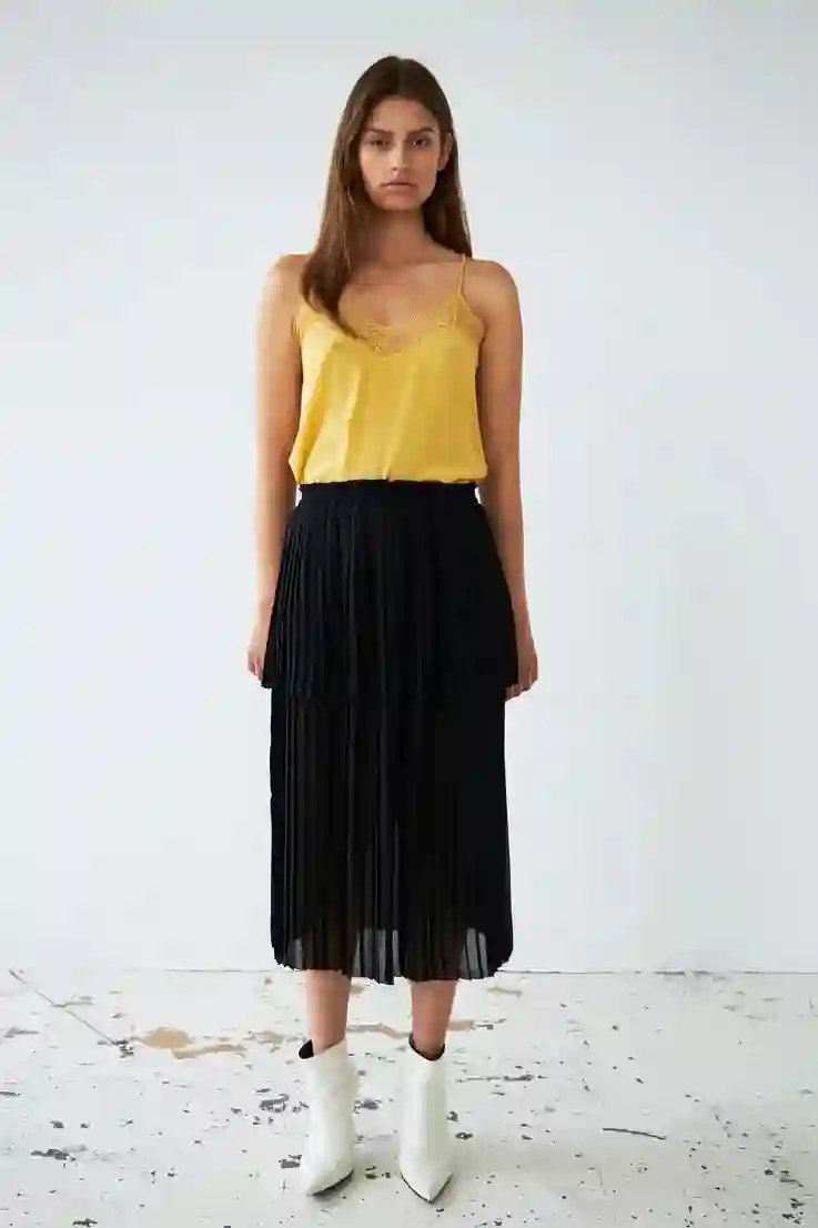 Stella New Plissé Midi Schet