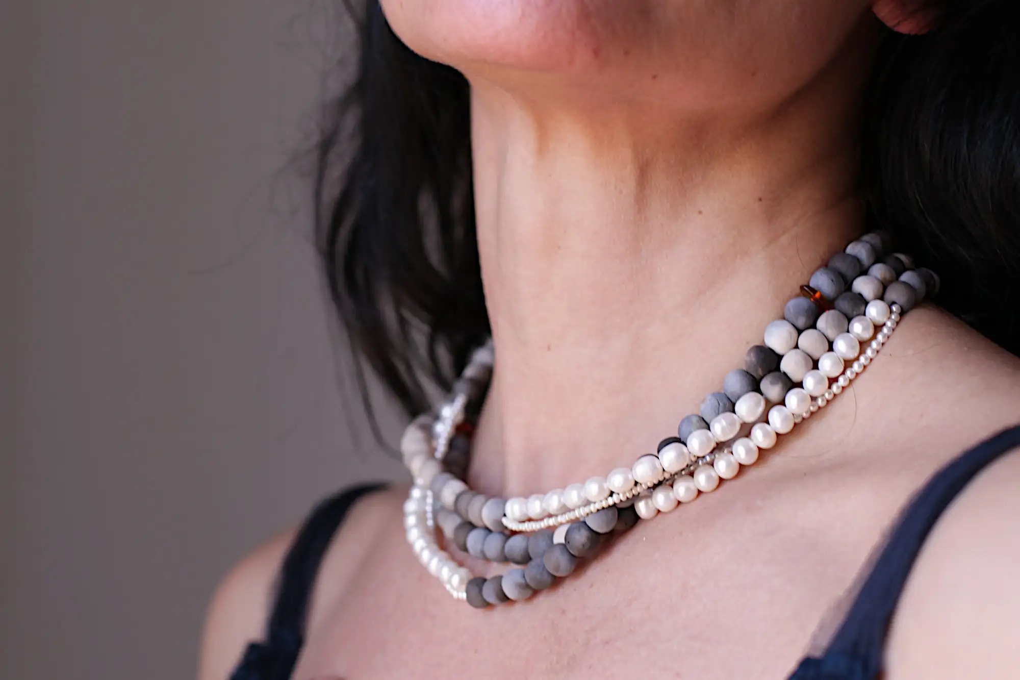 Luz y sombra - levantadas de las cenizas - collar de cerámica - Hecho a la medida - Imagen 9