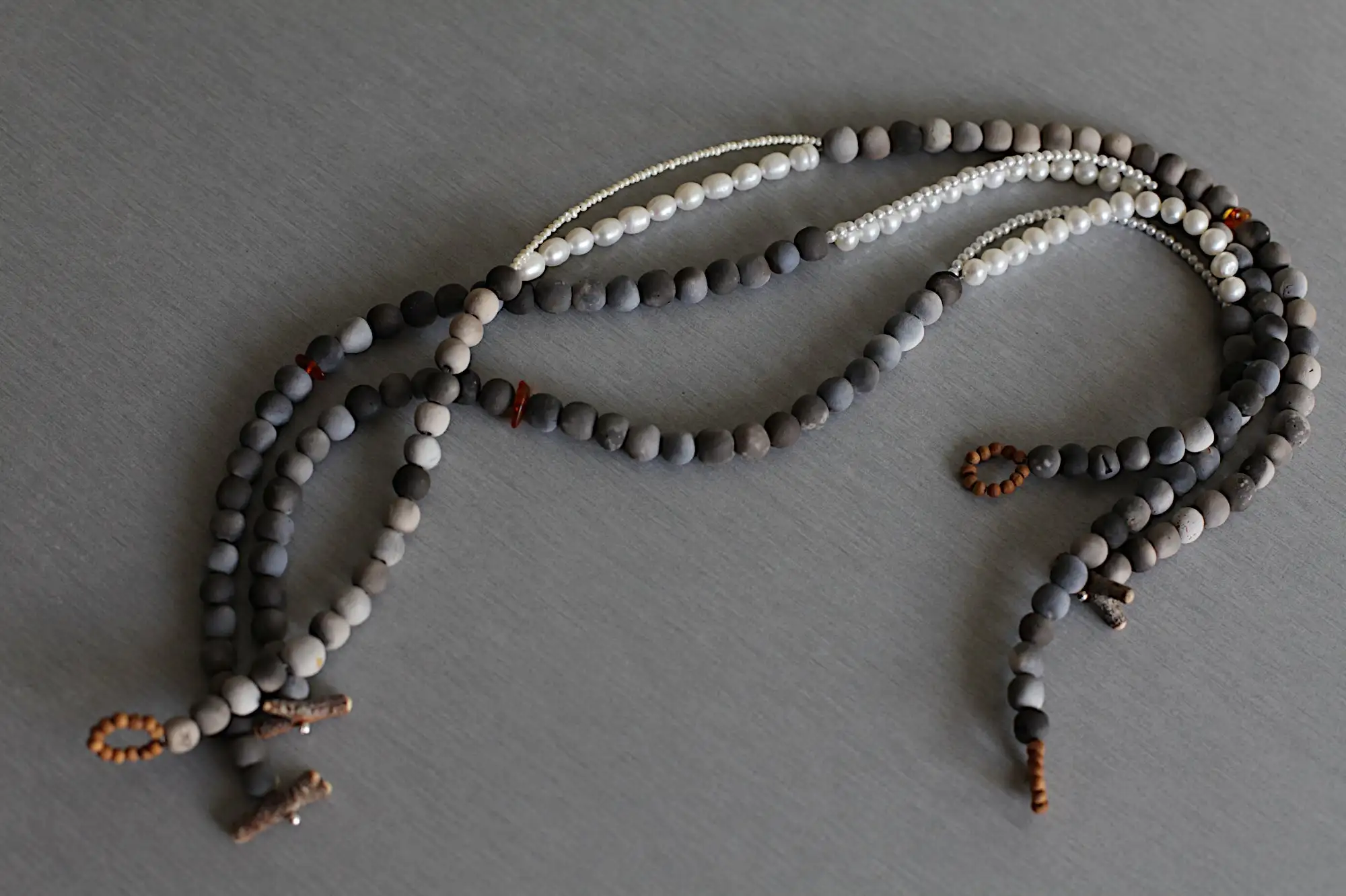 Luz y sombra - levantadas de las cenizas - collar de cerámica - Hecho a la medida - Imagen 10