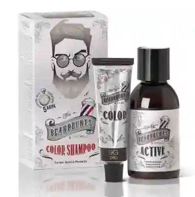 Tinte para Barba y Bigote - Champú de Color ''9G'' Gris