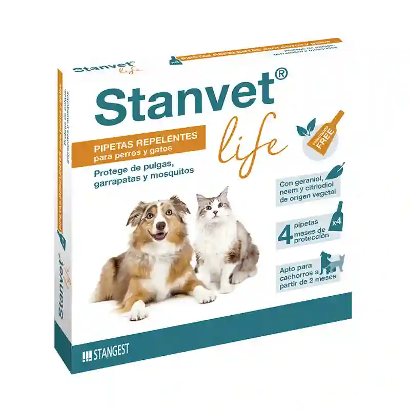Stantvet Life Pipetas Repelentes Naturales (4Pipetas)