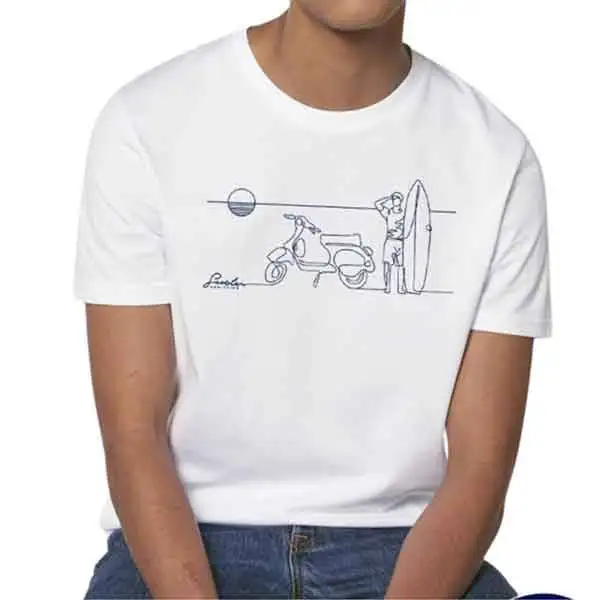 Scooter seaside t-shirt